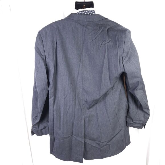 Lauren Ralph Lauren Mens 44L Gray Two Button Single Vent Wool Sport Coat Blazer - Picture 2 of 9